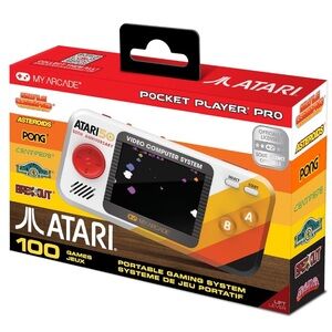 NWT ATARI 100 game portable gaming system pocket player pro retro new in box